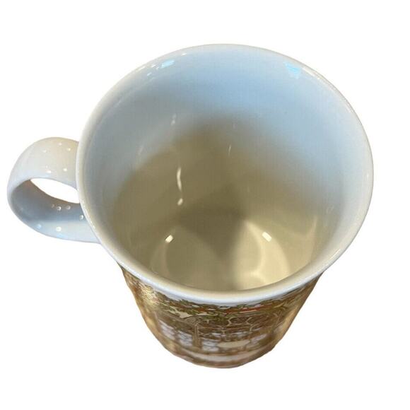 Vtg 2 DUNOON MUGS SUE SCULLARD CHRISTMAS TREE FIREPLACE CATS DOORS - Picture 5 of 10